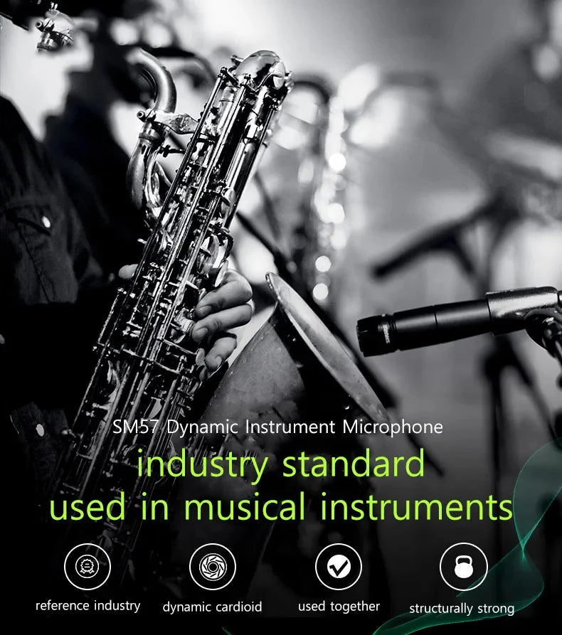 Metal SM57 Cardioid Dynamic Microphone