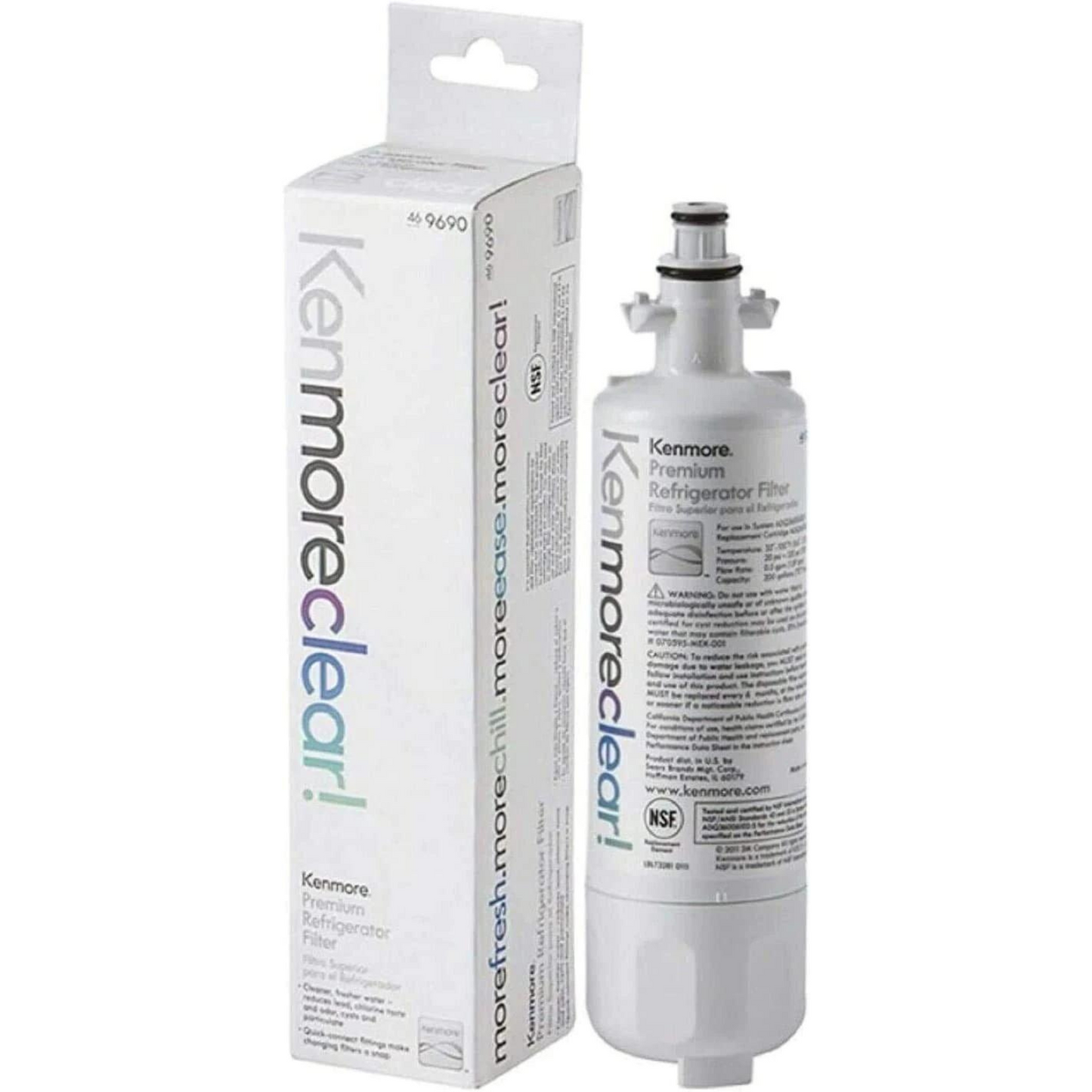 kenmore 9690 refrigerator water filter white