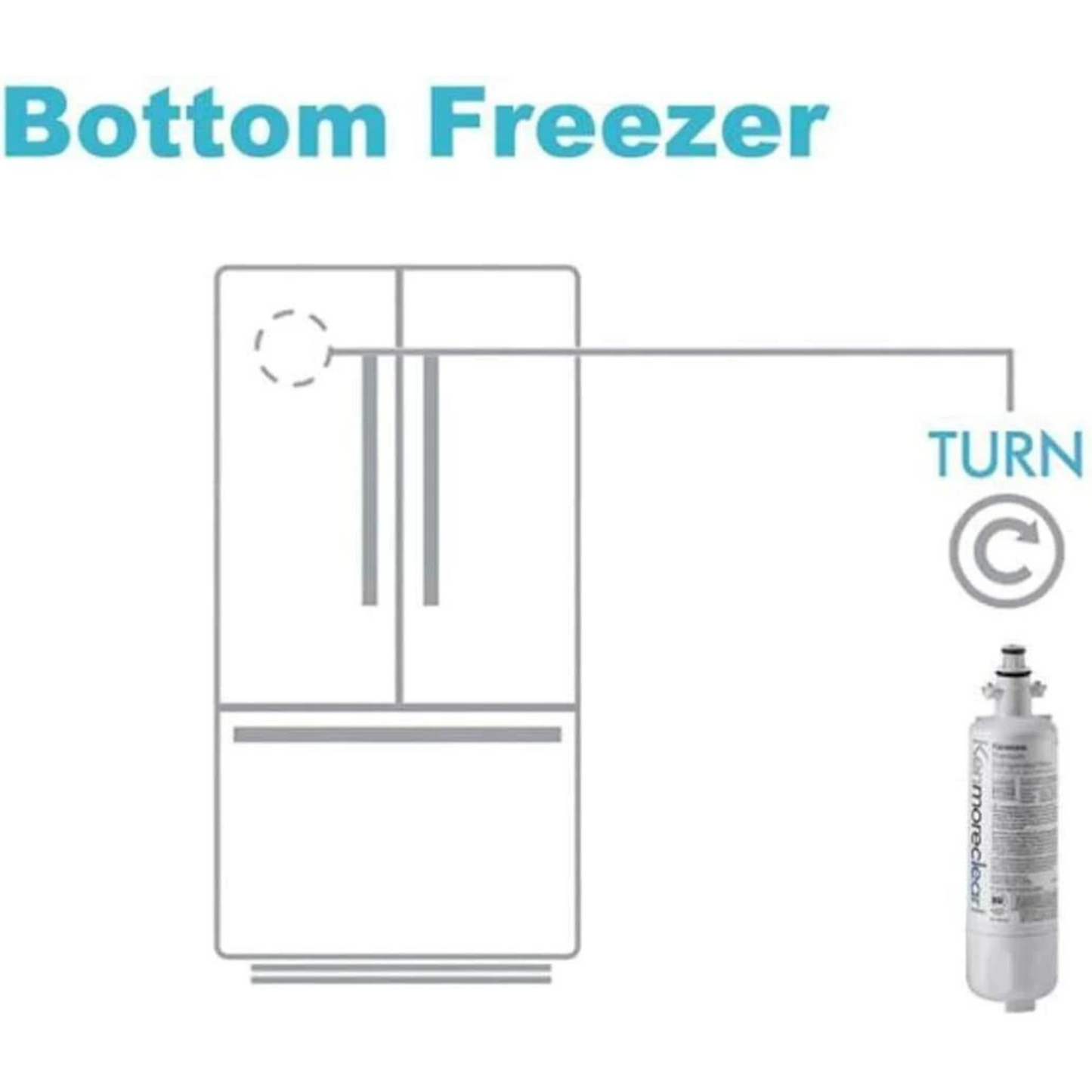 kenmore 9690 refrigerator water filter white