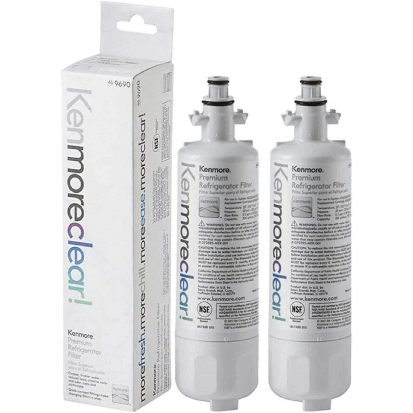kenmore 9690 refrigerator water filter white
