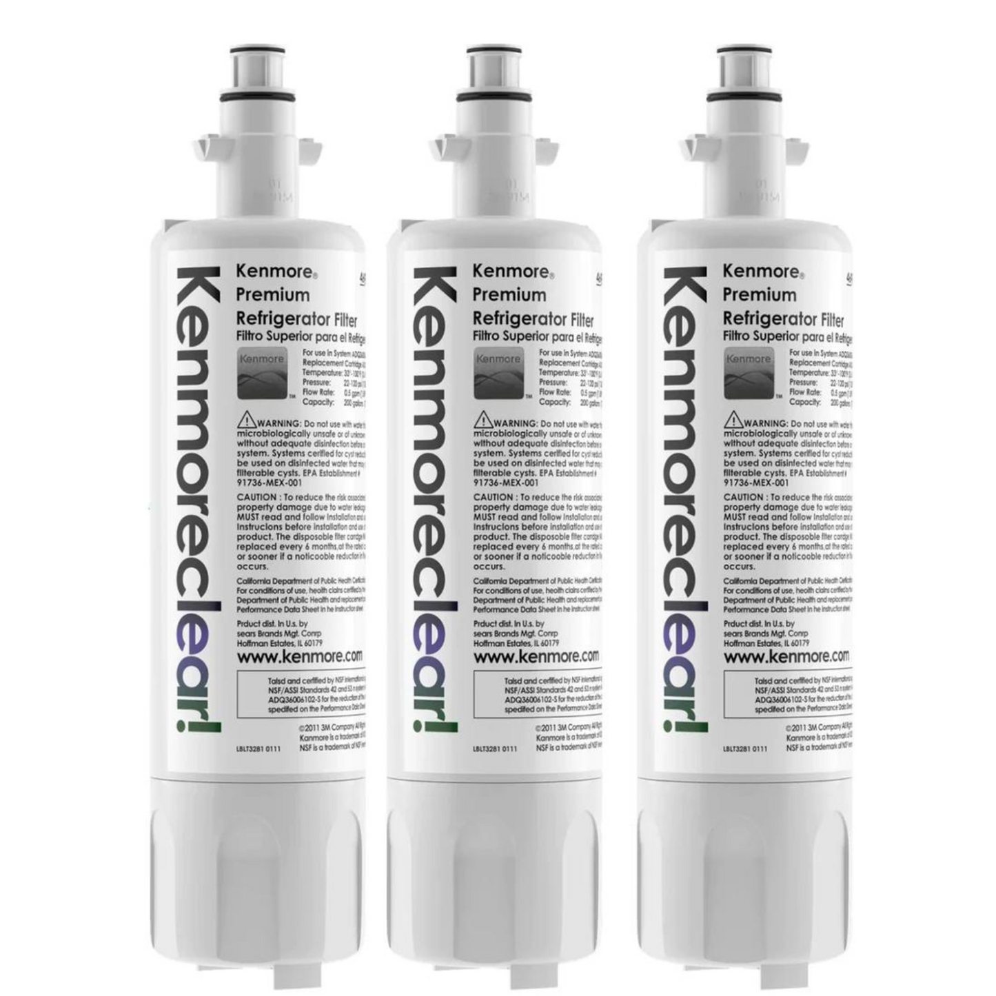 kenmore 9690 refrigerator water filter white