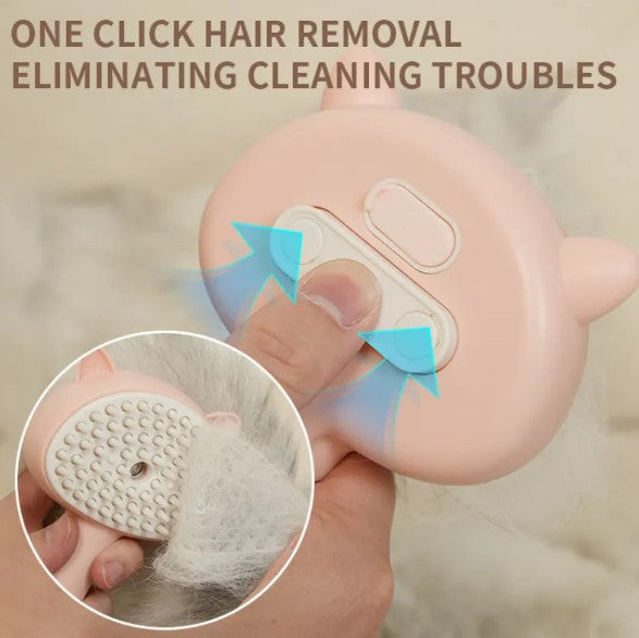 Cat Grooming Brush Rechargeable Self Cleaning Slicker Brush For Pets Dogs & Catsb Pet Products