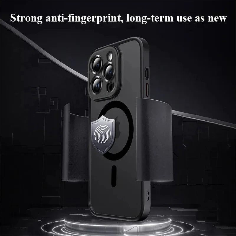 Matte Armor Wireless Charge Translucent Case For iPhone