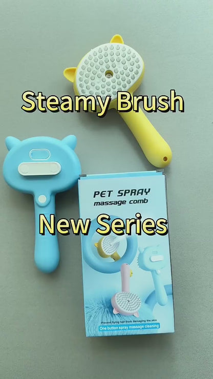 Cat Grooming Brush Rechargeable Self Cleaning Slicker Brush For Pets Dogs & Catsb Pet Products